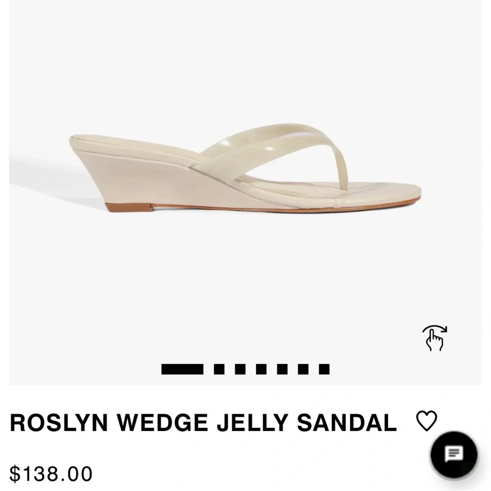 SCHUTZ Roslyn Wedge Jelly Sandal - Cream